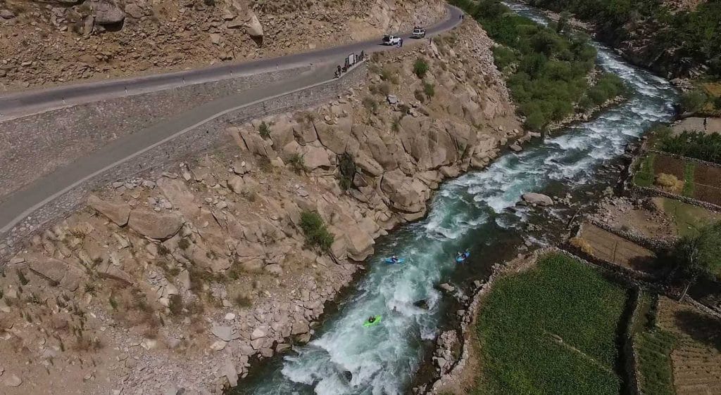 Kayaking in Afghanistan